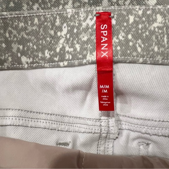 SPANX Ankle Jean-ish Leggings Speckled Grey Skinny Slimming - Picture 7 of 10